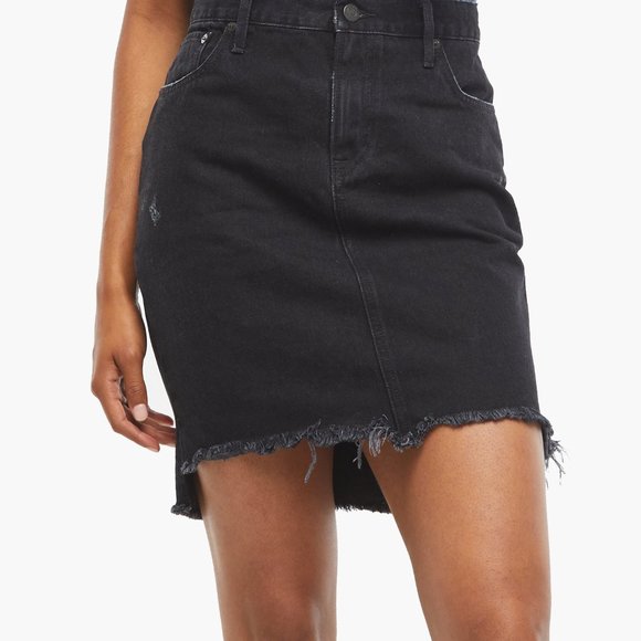 Able Dresses & Skirts - ABLE Laida Denim Skirt Raw Hem Size 26 NWT